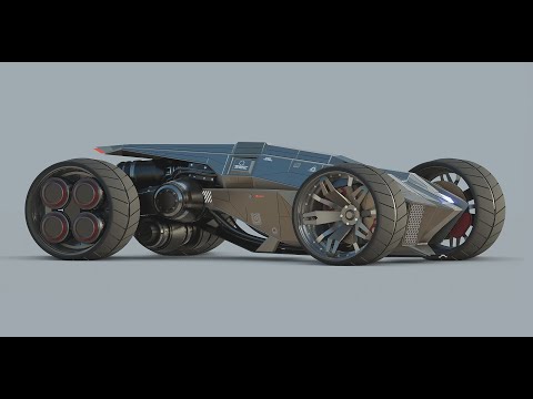 #blender prototype sci-fi interceptor zx9000 - movie clip -