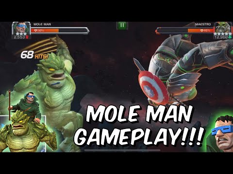 Mole Man Rank Up & First Impressions Gameplay! - Act 4 Maestro - Marvel Contest of Champions
