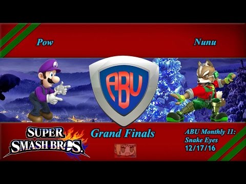 ABU 11: Pow (Luigi) vs. Nunu (Fox) - SSB4 Singles Grand Finals