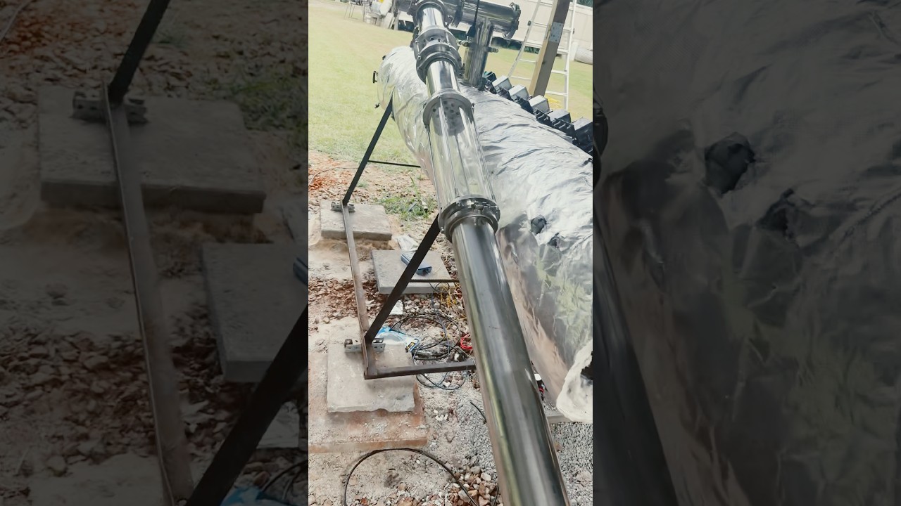 NEW Pipes! For my plastic to reactor! #science #naturejab #pyrolysis #fyp