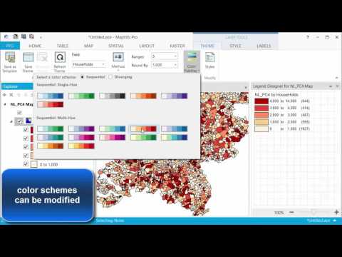 MapInfo Pro 16 interactive thematic mapping