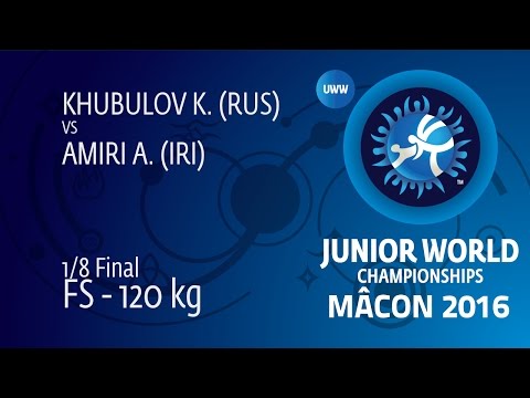 1/8 FS - 120 kg: K. KHUBULOV (RUS) df. A. AMIRI (IRI), 8-6