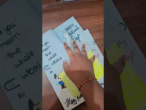 Happy Father's day card #art #viralvideo #entertainment