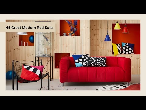45 Beautiful Red Sofa Design Ideas For Your Livingroom