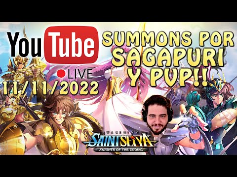 SUMMONS POR SAGA SAPURI Y PVP SALVAJE CON SAGA Y EL LEON!! Saint Seiya Awakening