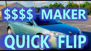 How to flip cheap cars with little money.