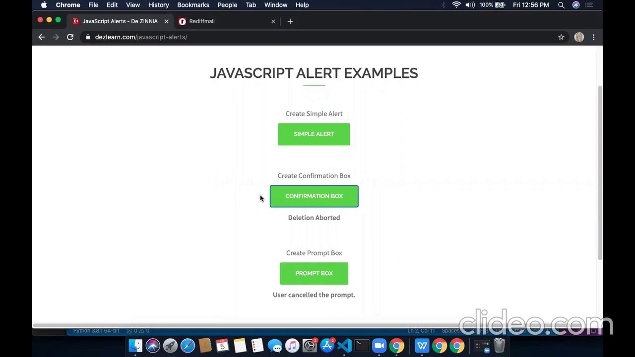 Web Automation Testing Using Selenium Python Part 3 alerts popups