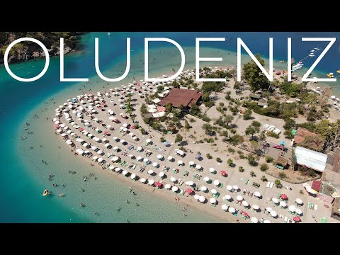 Oludeniz beach, Blue Lagoon, Turkey. Drone view