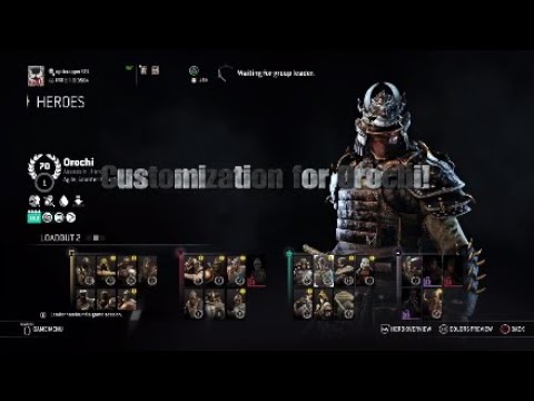 My Orochi Customization (For Honor)