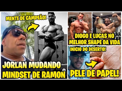 JORLAN MUDANDO MINDSET DE RAMON DINO E SHAPE ATUAL! ZANCA PELE DE PAPEL! COELHO E DIOGO GIGANTES!