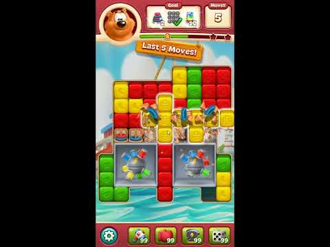 Toon Blast Level 8232 - NO BOOSTERS 🐻🐺🐱 | SKILLGAMING ✔️