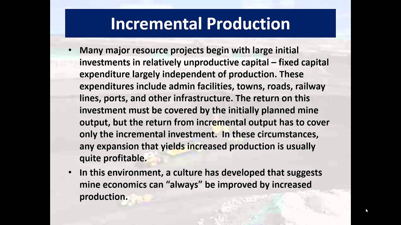 Mining Economics Chapter 13 & 14 PowerPoint