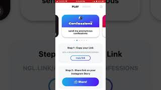 How to play Confessions game via NGL app?