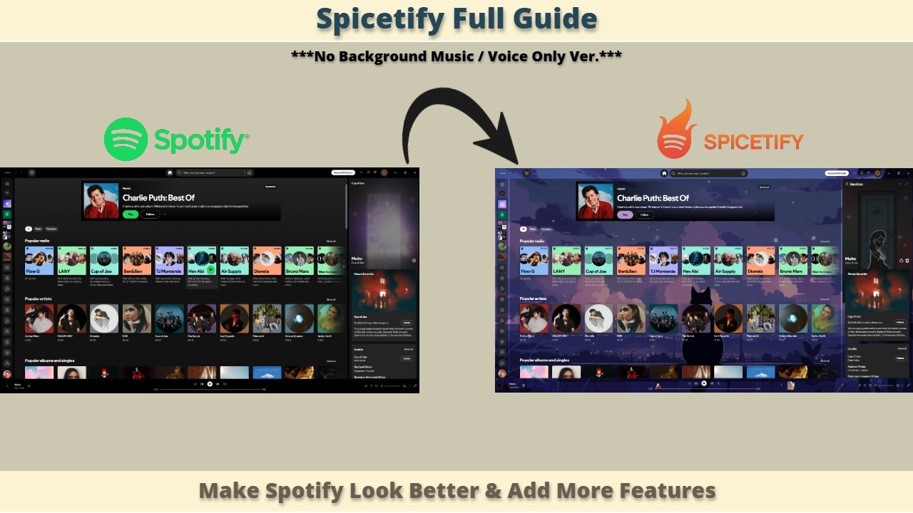 Make Spotify Look Better | Full Spicetify Guide & Tutorial (No BGM / Voice Only)