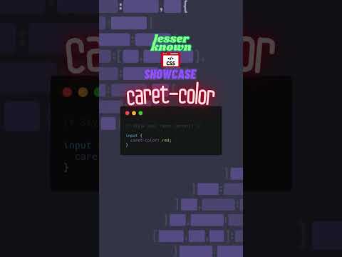 How to style your input cursor in CSS