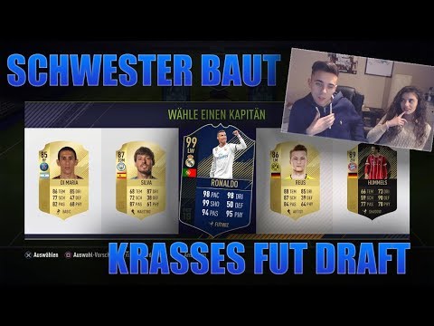 KLEINE SCHWESTER BAUT HEFTIGES FUT DRAFT!!🤩🔥😱  Fifa 18 Ultimate Team Deutsch