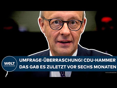DEUTSCHLAND: Umfrage-Überraschung! CDU-Hammer! Das gab es zuletzt vor sechs Monaten!