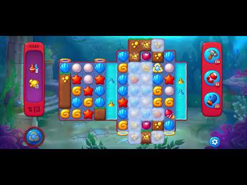 Fishdom Hard level 11595 no boosters フィッシュダム ハード