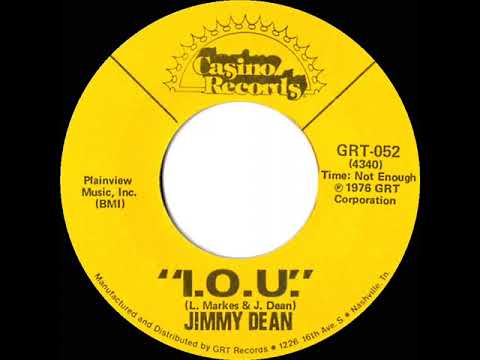 1976 HITS ARCHIVE: I.O.U. - Jimmy Dean (mono 45--full-length commercial release)