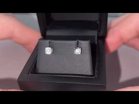 LFED144W: Diamond Illusion Set Stud Earrings 0.20ct, 9k White Gold