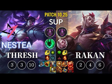 JT Nestea Thresh vs Rakan Sup - KR Patch 10.25