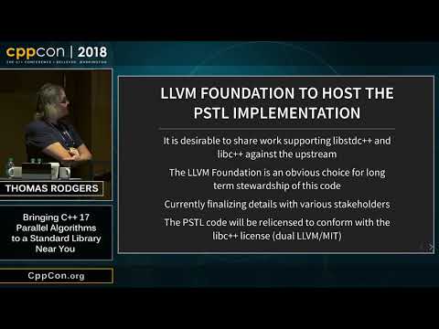 CppCon 2018: Thomas Rodgers “Bringing C++ 17 Parallel Algorithms to a standard library near you”