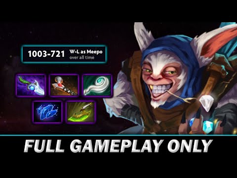 Meepo spammer with 1700+ matches with eul scepter (no aghs) -  Full Gameplay Meepo #485