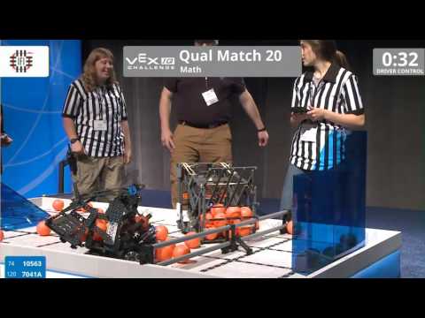 VEX Worlds 2016 - VEXIQ Middle School - Math - Qual 20 (10563 7041A) 136