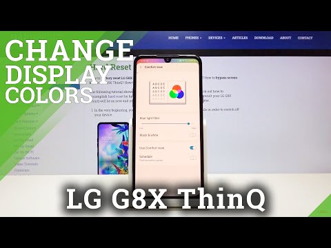 How to Activate Eye Comfort Mode in LG G8X ThinQ