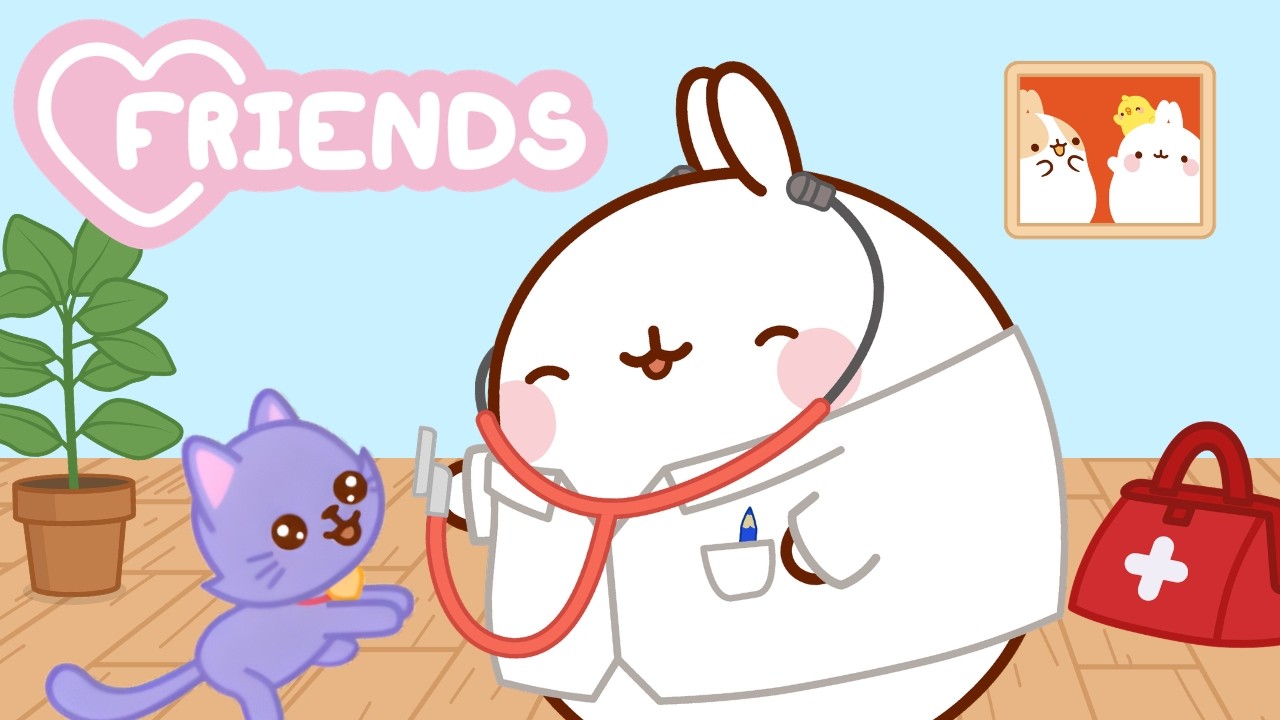 Molang Helps Baby Animals! 🐾💛 The Cutest Rescue Moments