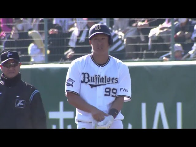 【5回裏】バファローズ・杉本 反撃の狼煙をあげるタイムリー!!  2020/2/23 B-H