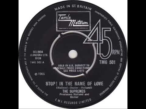 UK New Entry 1965 (81) The Supremes - Stop! In The Name Of Love