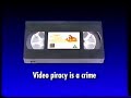 Disney Videos Anti Piracy Warning UK 1995 The Fox And The Hound