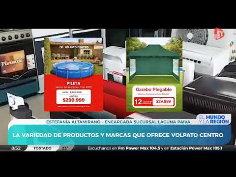 Volpato Centro de Laguna Paiva: productos, marcas y medios de pago | Estefanía Altamirano, Encargada