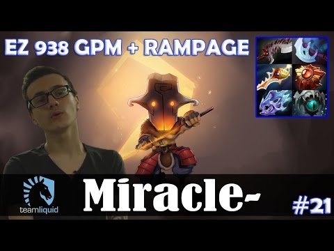 Miracle - Juggernaut Safelane | 938 GPM + RAMPAGE | Dota 2 Pro Top MMR Gameplay #21
