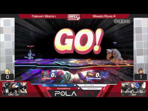 CFL Smackdown February Monthly - ONI | Day (Zero Suit Samus/Lucario) vs Riot (Donkey Kong)