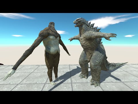New Titan Beast Vs All Team Monster Godzilla 2014 Death run -Animal Revolt Battle Simulator