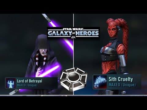 Darth Traya and Darth Talon Double Omicron Test vs JML | SWGOH GAC 5v5 | No Datacrons