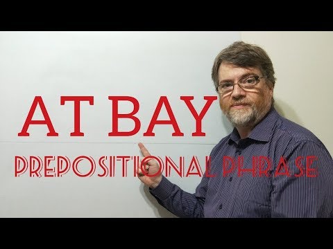 English Tutor Nick P Prepositional Phrase (24) At Bay  - Origin