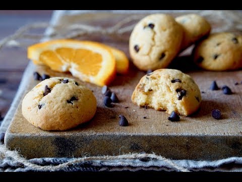 Biscotti all'Arancia e Gocce di Cioccolato