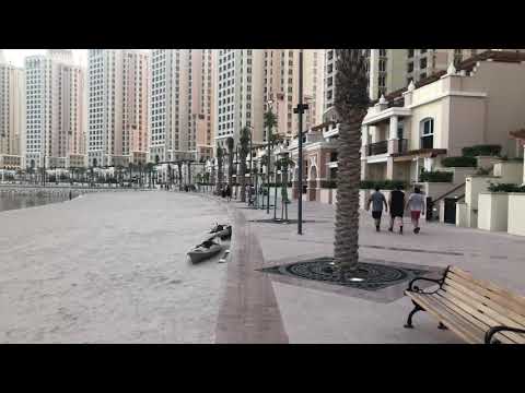 Doha, Qatar, The Pearl, Viva Bahria, Beautiful Sunset