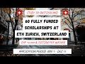 60  FULLY FUNDED SCHOLARSHIP AT ETH ZURICH FOR MASTERS STUDIES WORTH CHF 12,000