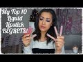 My Top 10 Liquid Lipstick Regrets 