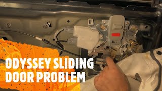 HONDA ODYSSEY SLIDING DOOR NOT CLOSING LATCH ASSEMBLY REPLACEMENT HOW TO
