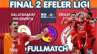 GALATASARAY VS ZIRAAT BANKASI FULLMATCH | Final Round 2 Turkiye Efeler