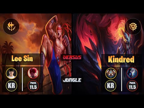 Haru LEE SIN (Jungle) [Conqueror] VS KINDRED - Challenger KR Patch 11.5