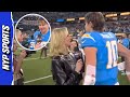 Justin Herbert has AWKWARD moment with ESPN’s Laura Rutledge after ‘MNF’ triumph