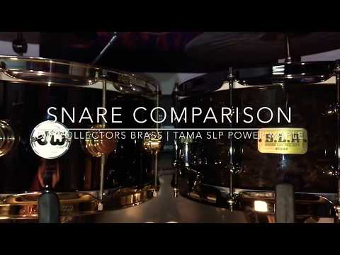 Metal vs Wood Snare Comparison - 14” x 6.5” DW Collector’s Brass | Tama S.L.P. Power Maple