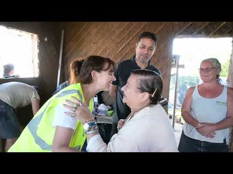 Recorrida por Pando y Solymar Norte junto a las autoridades del Ministerio de Vivienda.