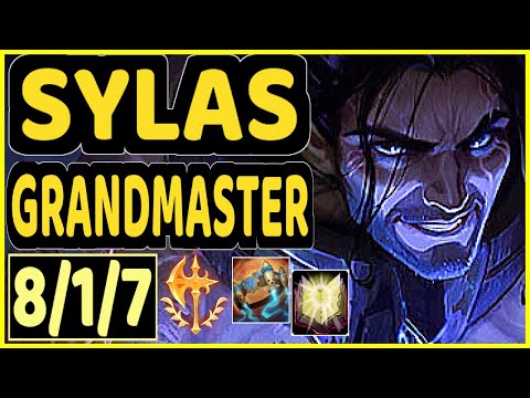 ROACH (SYLAS) - 8/1/7 KDA MID GAMEPLAY - KR Ranked GRANDMASTER